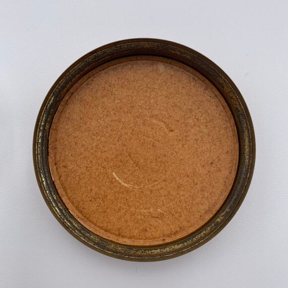 Glass Jar Vanity Stash Powder Art Deco Bakelite Flowers Clear Glass Vintage READ - Picture 6 of 7